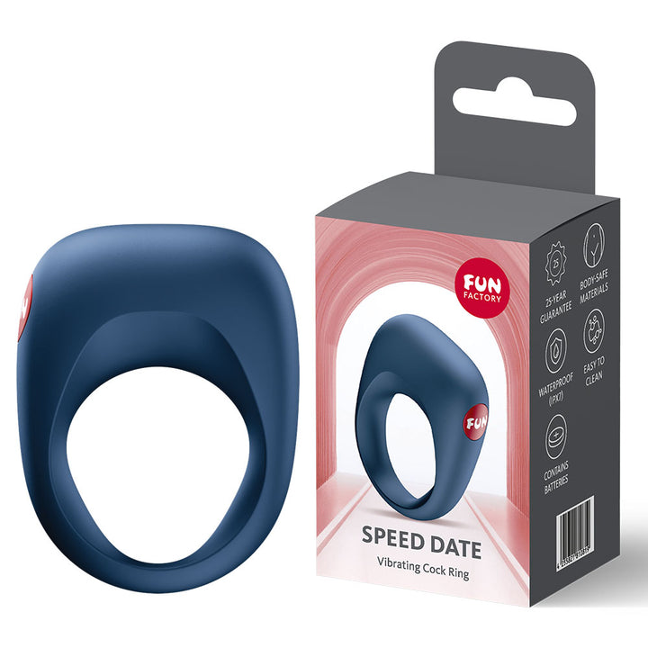 Fun Factory SPEED DATE - Blue Vibrating Cock Ring