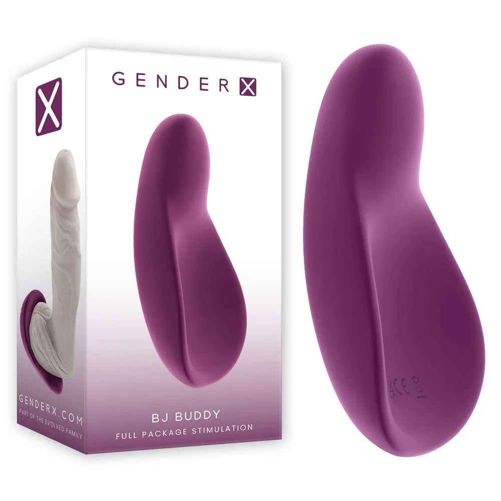 Gender X BJ Buddy Vibrating Unisex Stimulator, Purple