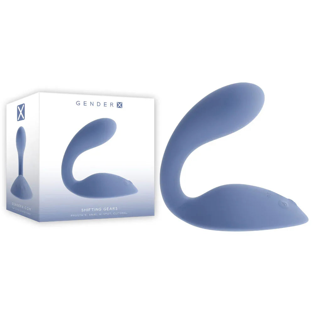 Gender X Shifting Gears Vibrating Grinding Pad, Blue