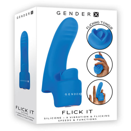 Buy Gender X FLICK IT - Blue USB Rechargeable Finger Vibrator at NZ’s Mega Adult Toys Store. Discover premium sex toys with discreet shipping at the best price in NZ