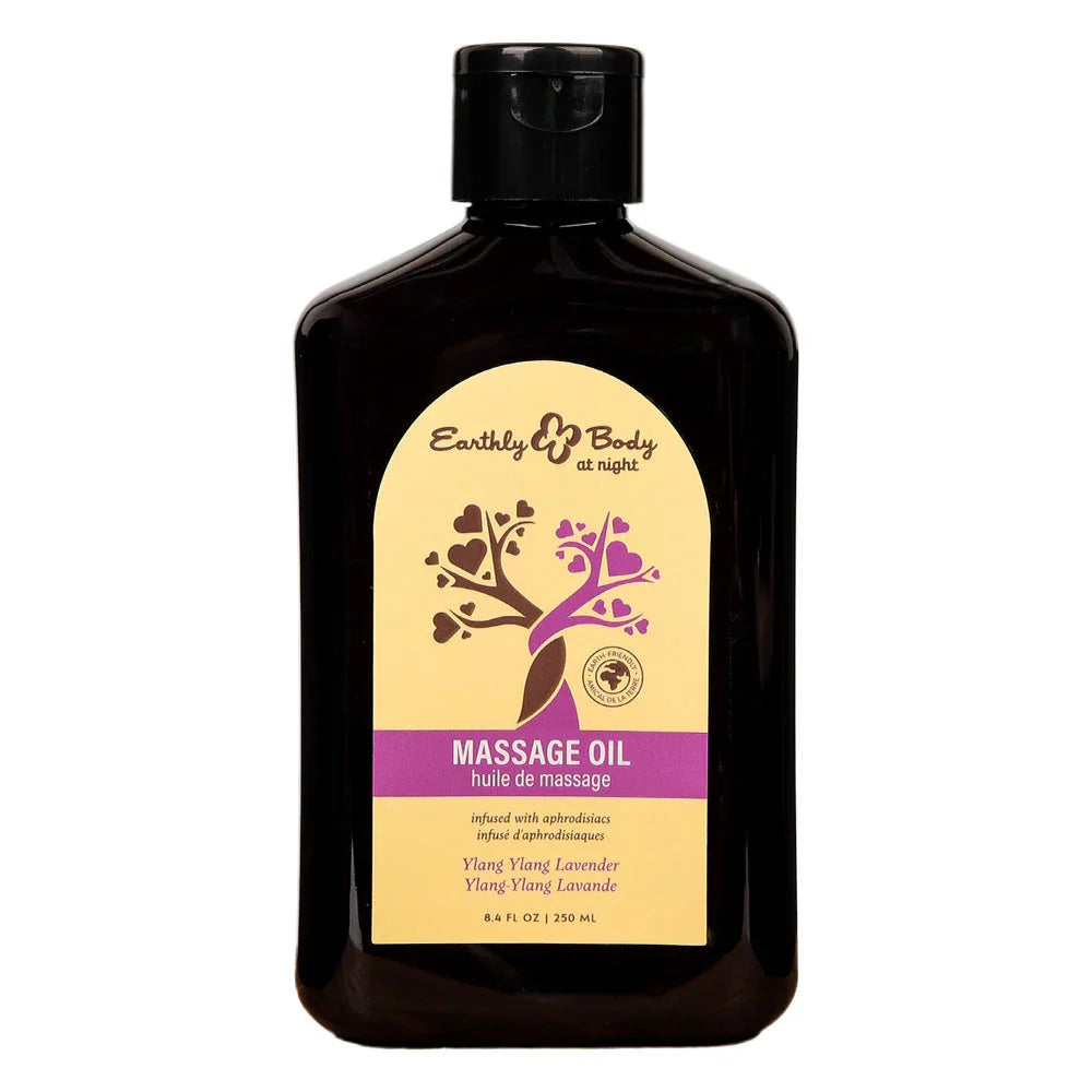 Earthly Body Aphrodisiac Massage Oil 250ml, Ylang Ylang Lavender