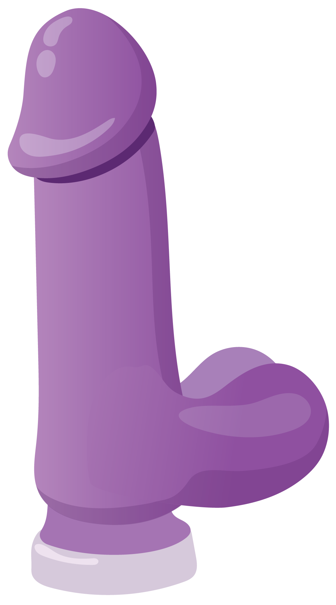 Purple toy on a white background
