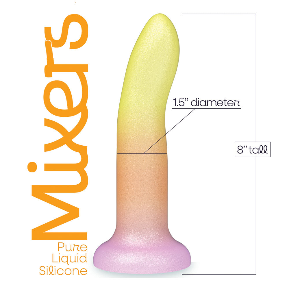 Mixers Tequila Sunrise spec panel, marked 8 inches tall and 1.5 inch diameter