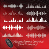 Red Dot Rings - V3 - Black USB Rechargeable Vibrating Cock & Ball Ring with Remote