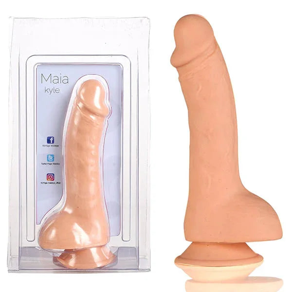 Maia Toys Maia Kyle Realistic Suction Cup Dildo 8", Flesh
