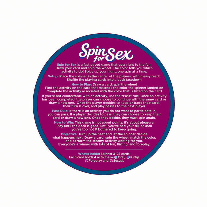 Spin For Sex - Couples Game