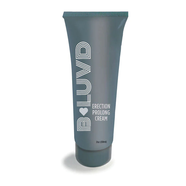 B-LUVD Erection Prolong Cream, grey 59 ml squeeze tube standing upright