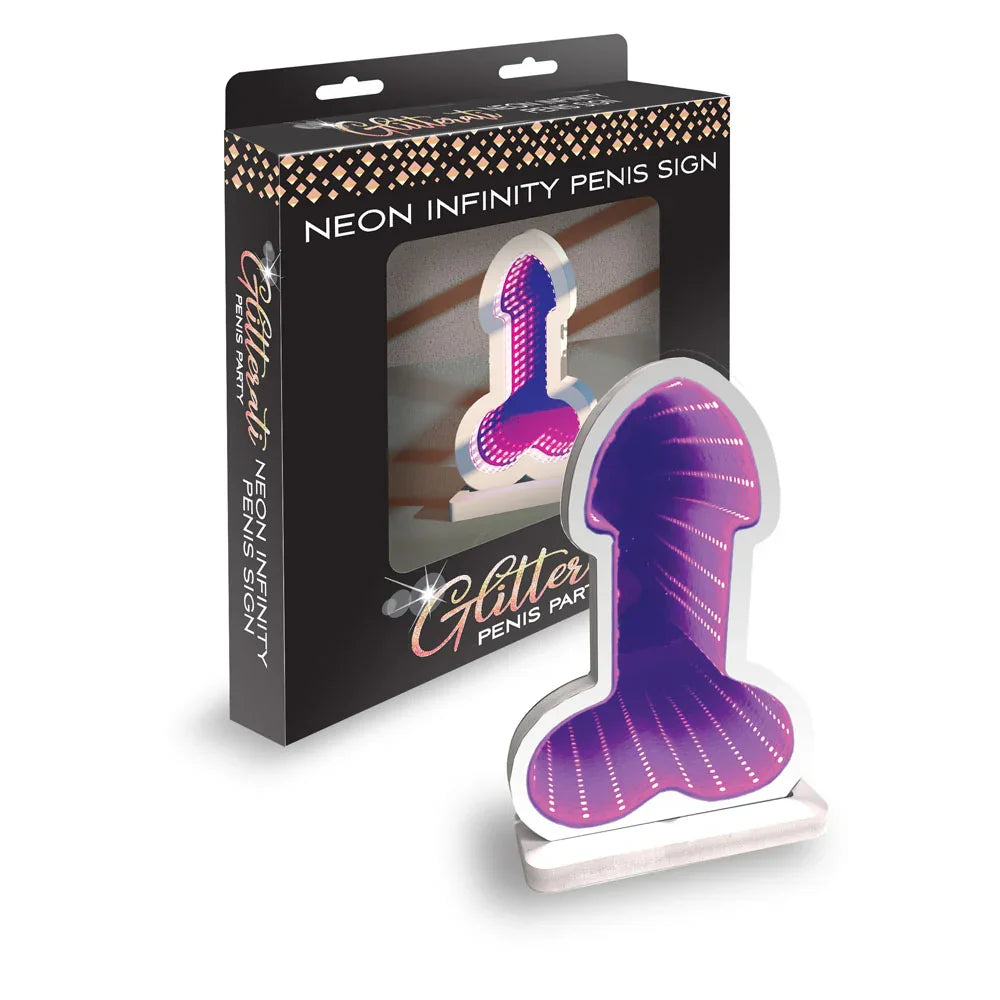 Little Genie Glitterati Neon Infinity Penis LED Sign