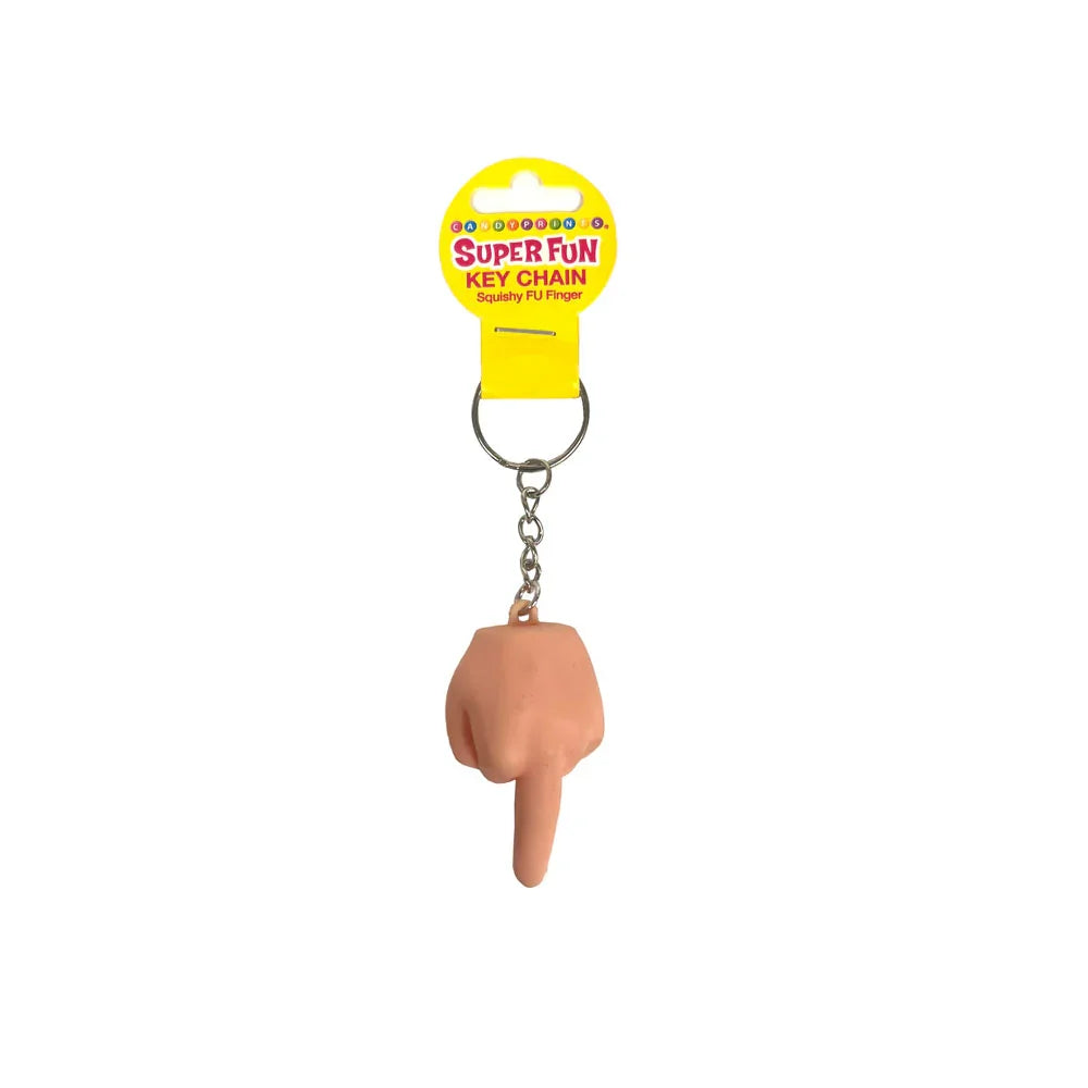 Little Genie Super Fun Squishy FU Finger Keychain