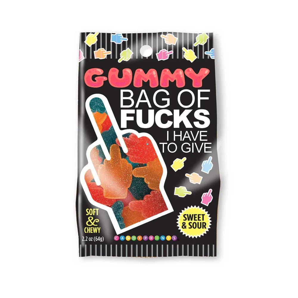 Little Genie Gummy Bag of Fucks I Have To Give Sour Lollies 64g