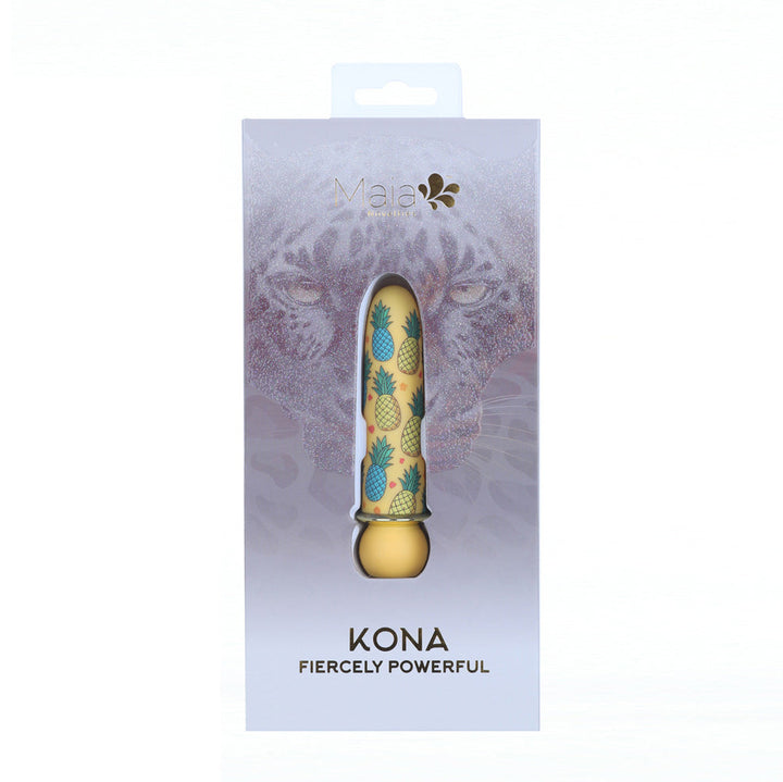 Maia KONA - Pineapple Yellow 10 cm USB Rechargeable Powerful Bullet
