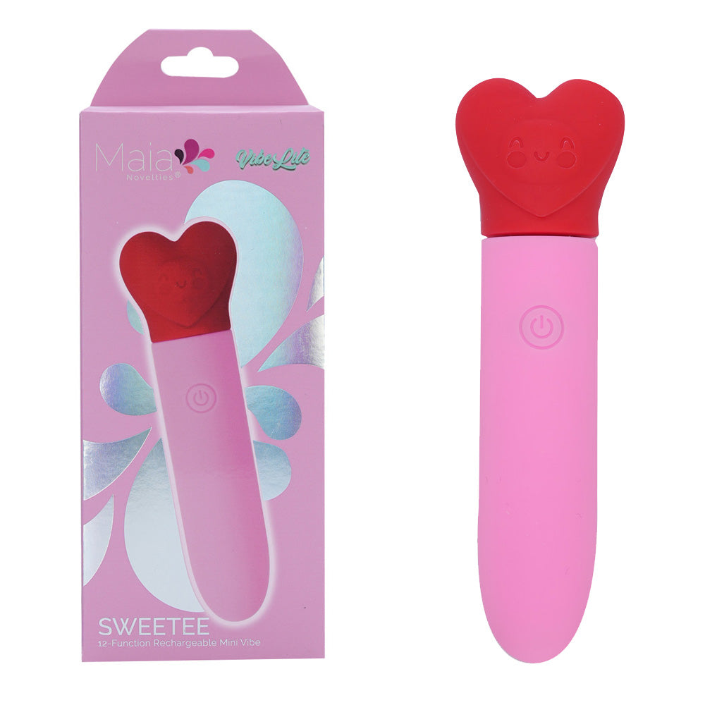 Maia Toys Maia SWEETEE - Pink/Red 11.1 cm USB Rechargeable Bullet