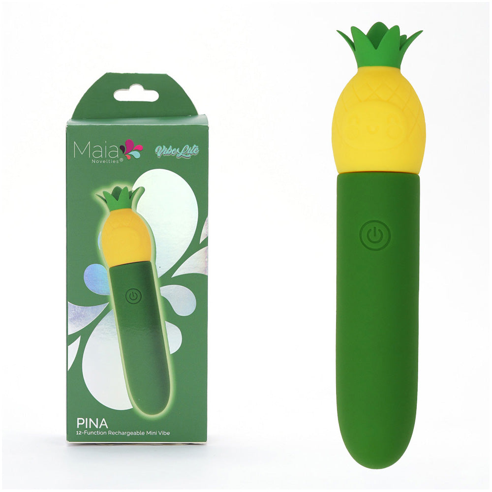 Maia Toys Maia PINA - Green/Yellow 11.1 cm USB Rechargeable Bullet