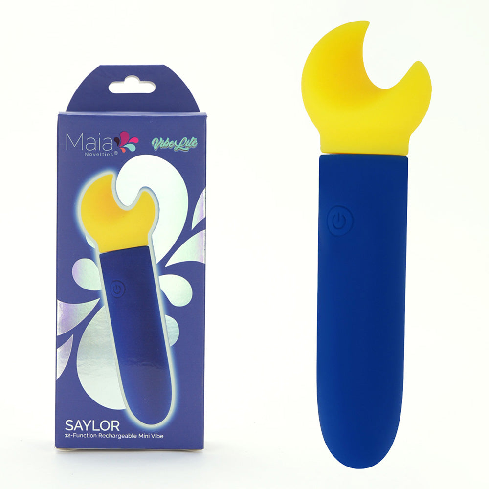 Maia Toys Maia SAYLOR - Blue/Yellow 11.1 cm USB Rechargeable Bullet