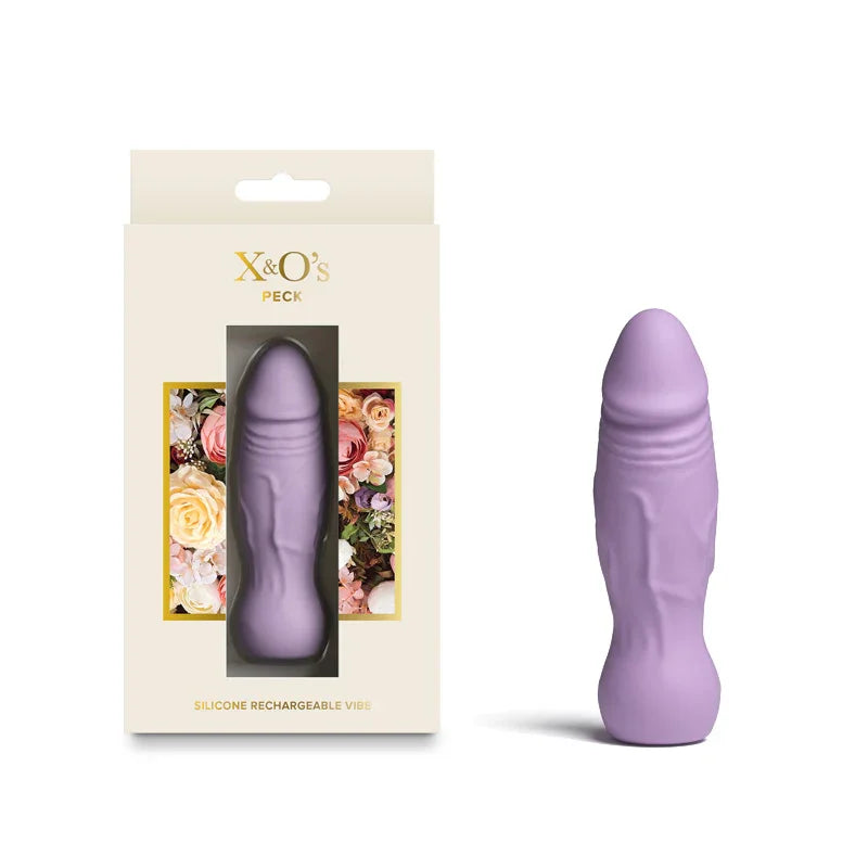 NS Novelties X & O's Peck Rechargeable Bullet, Lavender