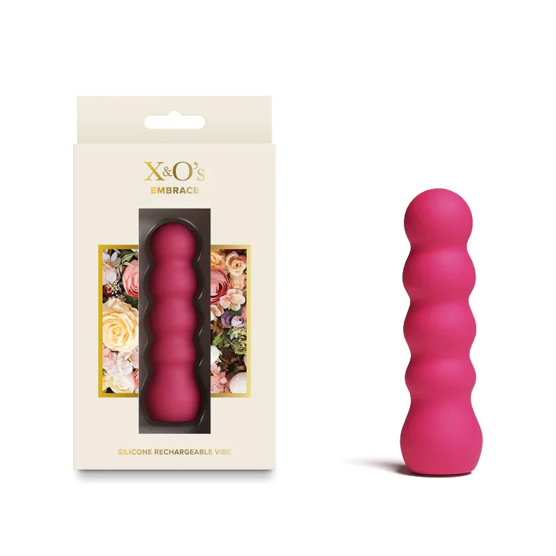NS Novelties X & O's Embrace Rechargeable Bullet, Rose