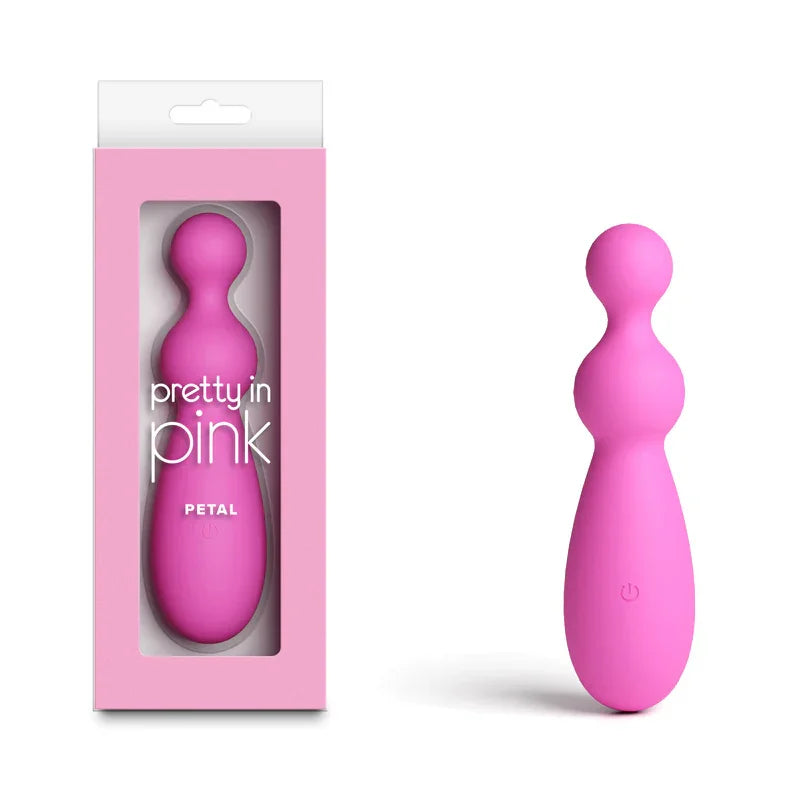NS Novelties Pretty in Pink Petal Rechargeable Vibrator, Pink