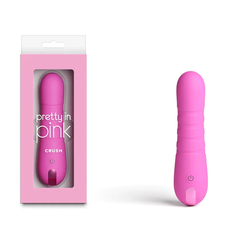 NS Novelties Pretty in Pink Crush Rechargeable Vibrator, Pink