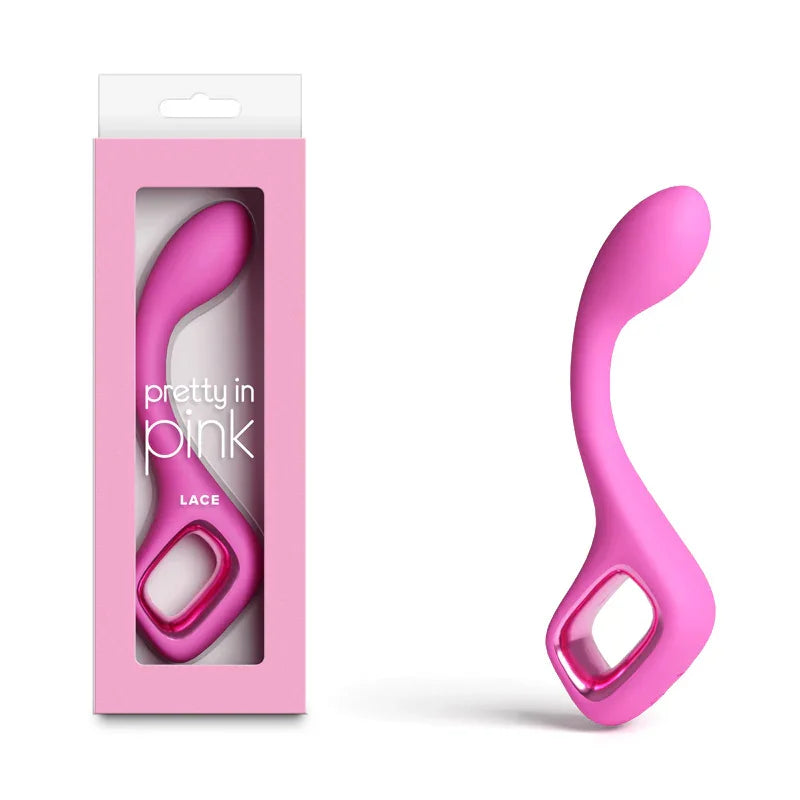NS Novelties Pretty in Pink Lace Rechargeable Vibrator, Pink