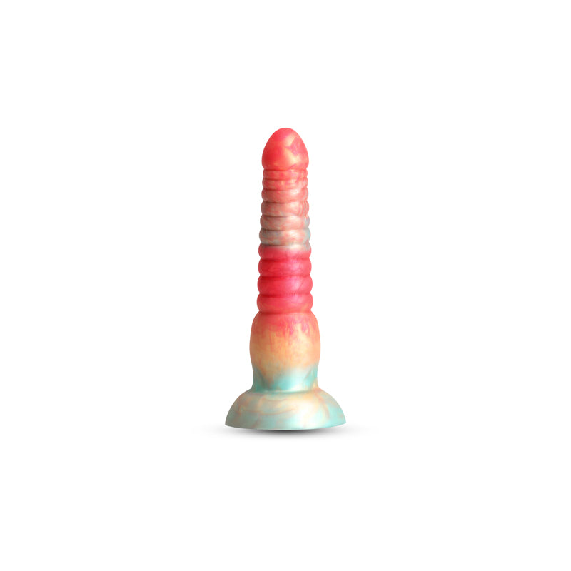Colours Stacked - 6'' Dildo - Red/Gold - Red/Gold 16 cm Fantasy Dildo