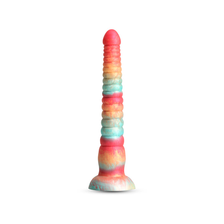 Colours Stacked - 9'' Dildo - Red/Gold - Red/Gold 23 cm Fantasy Dildo