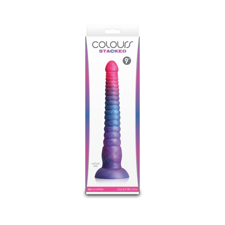 Colours Stacked - 9'' Dildo - Pink/Blue - Pink/Blue 23 cm Fantasy Dildo