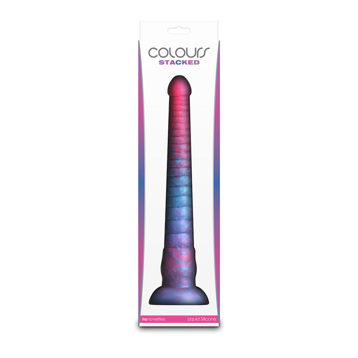 Colours Stacked - 12'' Dildo - Pink/Blue - Pink/Blue 30.6 cm Fantasy Dildo