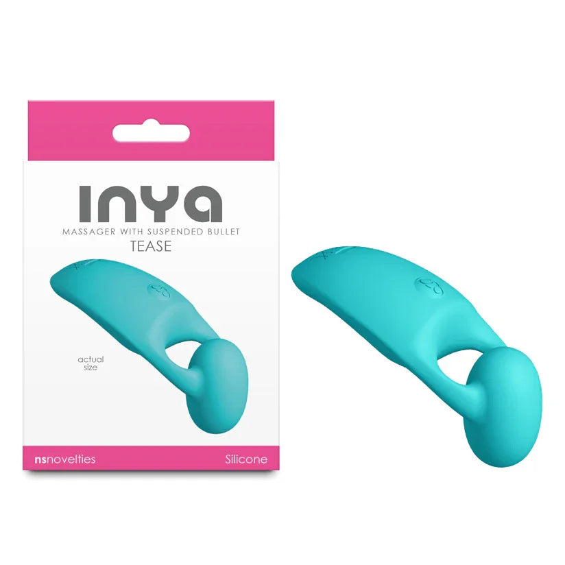 NS Novelties INYA Tease Rechargeable Finger Stimulator, Teal