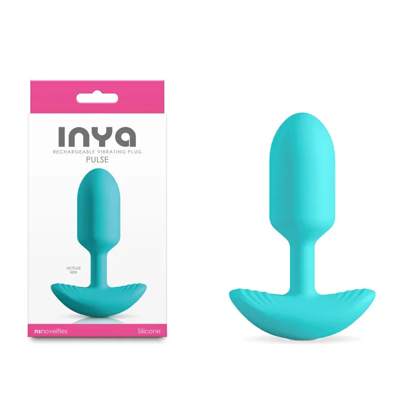NS Novelties INYA Pulse Vibrating Butt Plug, Teal
