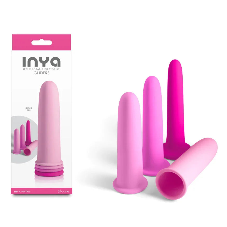 NS Novelties INYA Gliders Vaginal Dilator Set of 4, Pink