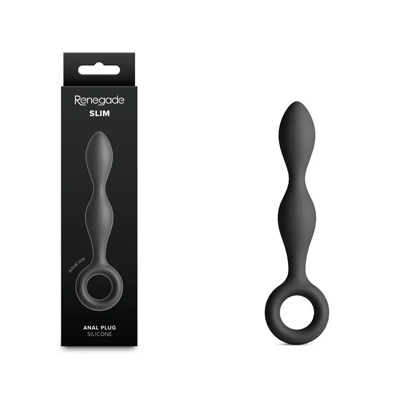 NS Novelties Renegade Slim Anal Plug, Black