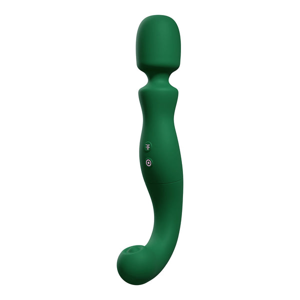 Femme Funn Naya Wand in dark green, angled view