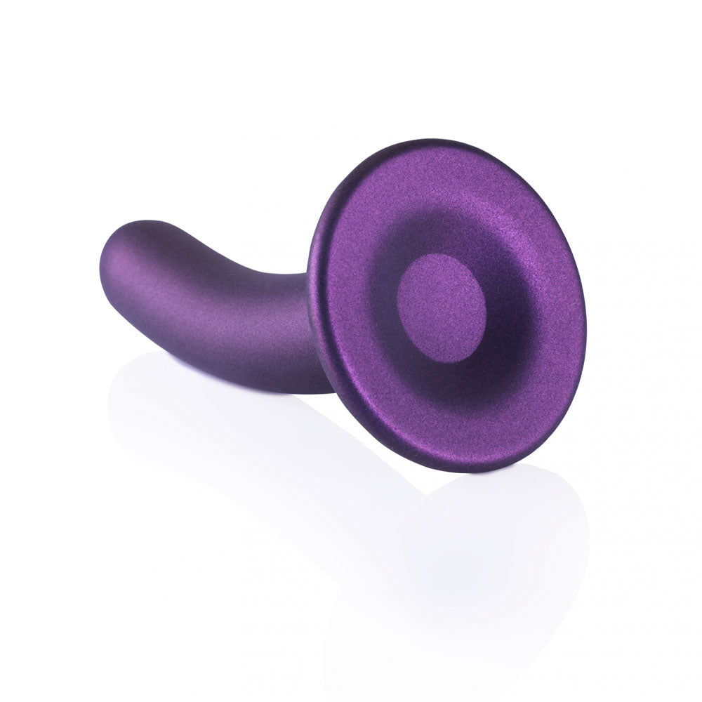 OUCH! Smooth Silicone G-Spot Dildo - 6'' / 14.5 cm - Metallic Purple 14.5 cm Dildo