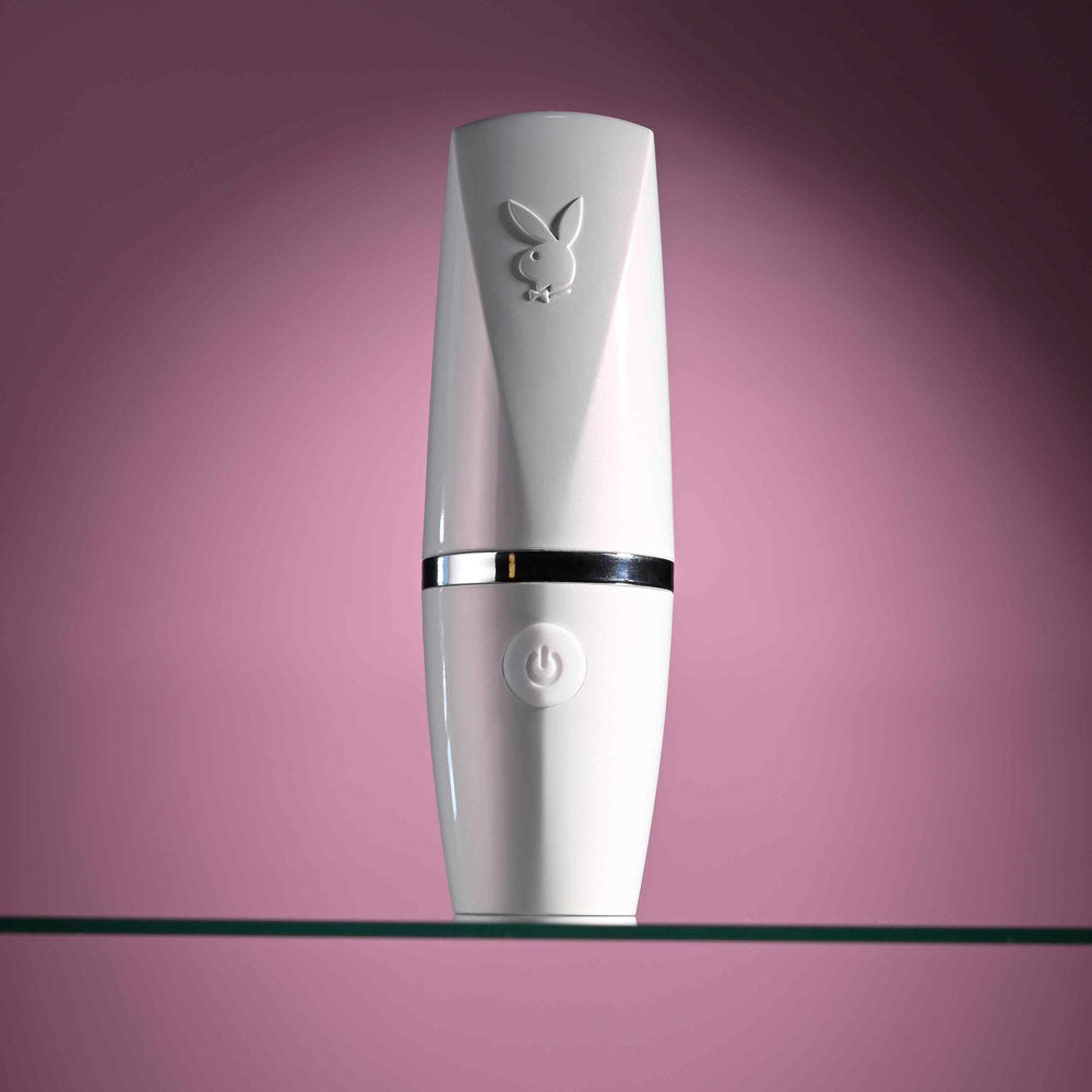 Buy Playboy Pleasure GETAWAY - White/Purple 14.2 cm USB Rechargeable Tapping Stimulator at NZ’s Mega Adult Toys Store. Discover premium sex toys with discreet shipping at the best price in NZ