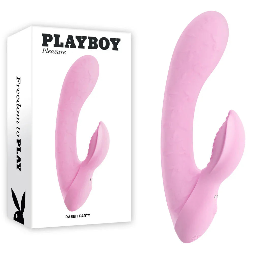 Playboy Pleasure Rabbit Party Mini Rabbit Vibrator, Pink