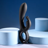 Playboy Pleasure LATE NIGHT BUNNY - Black 20 cm USB Rechargeable Rabbit Vibrator