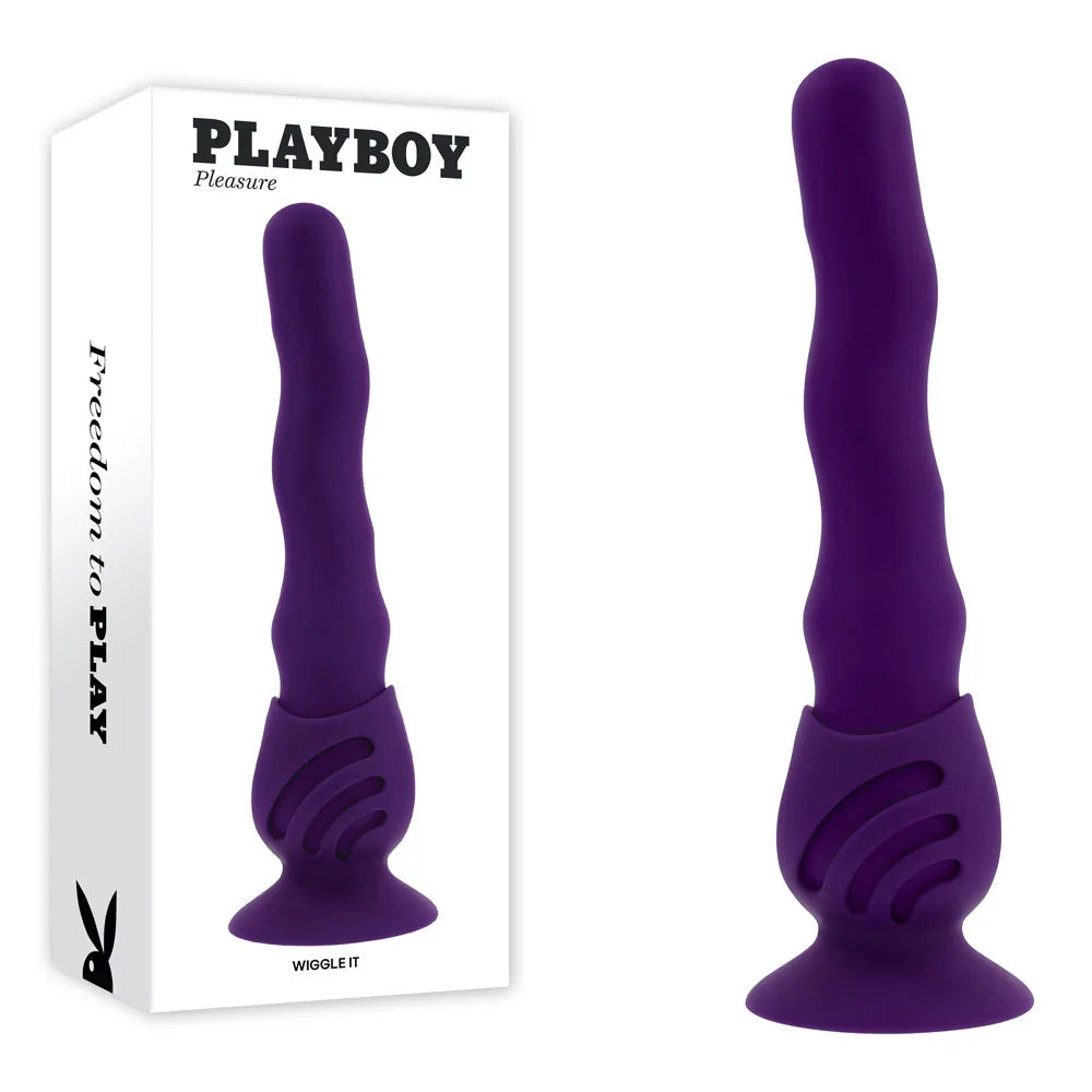 Playboy Pleasure Wiggle It Wiggling G-Spot Vibrator, Purple