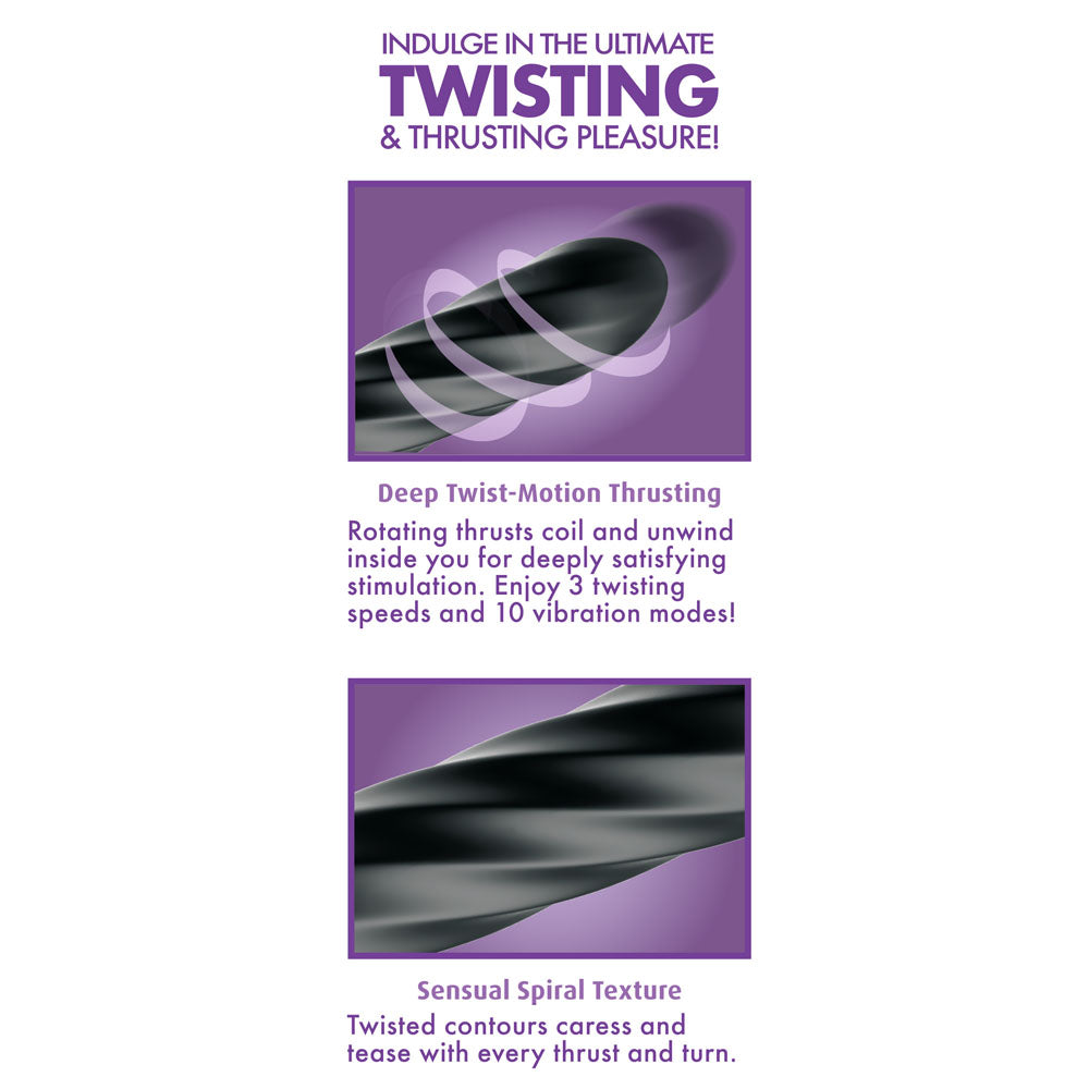 Twist Ecstasy features: deep twist-motion thrusting and sensual spiral texture