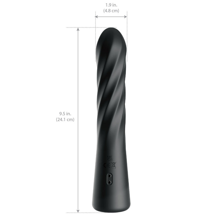 Twist Ecstasy measurements: 9.5 inches long and 1.9 inches wide