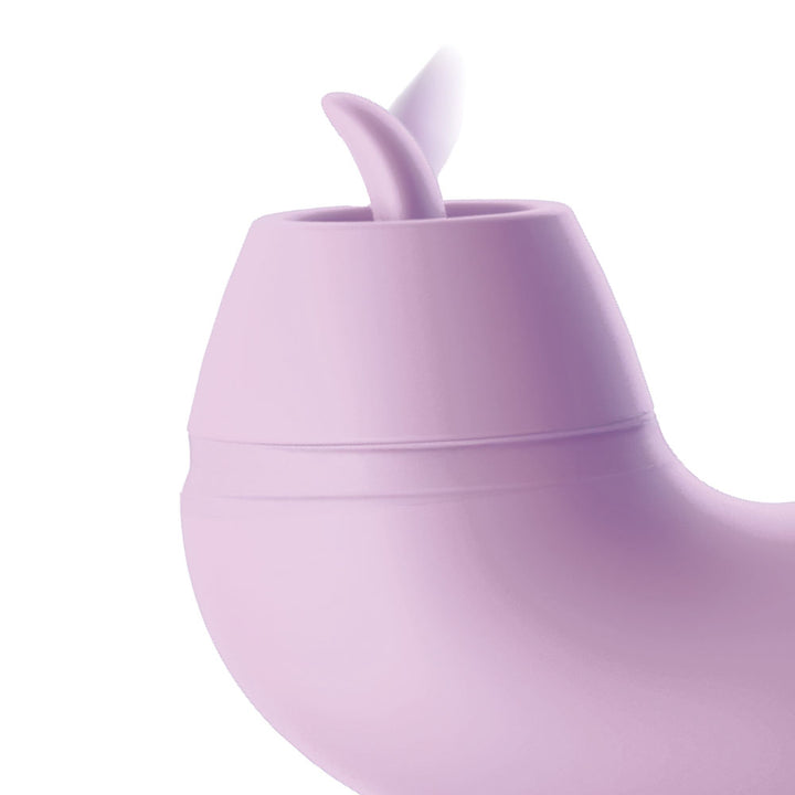 Interchangeable tongue-style attachment for the G-Touch Pulse Pro, purple silicone
