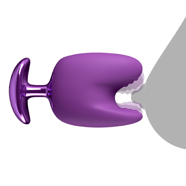 Side view of the Luv Bites showing the biting lips opening and closing