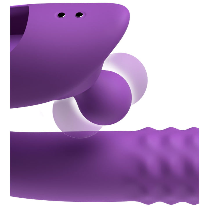Harmoni Pro clitoral ball nodding up and down above the textured shaft