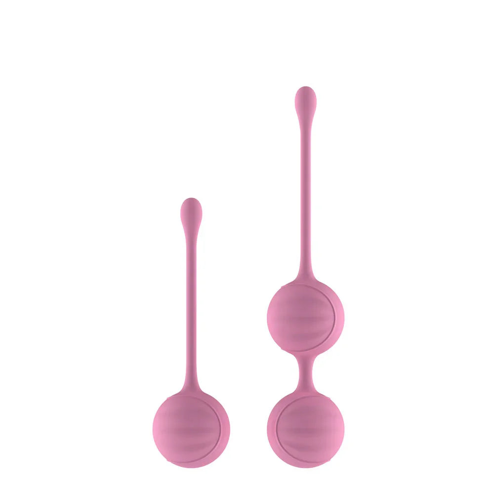 Passion Play Silicone Kegel Ball Set of 2, Pink