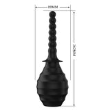 MR PLAY Anal Douche M7 - Black - Black Unisex Douche - 330 ml Capacity