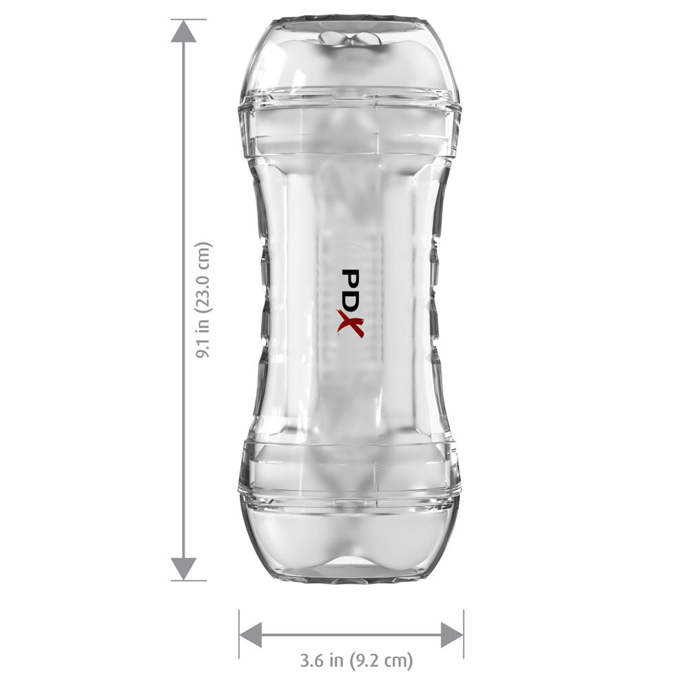 Super Flip-A-Pussy Over measurements: 9.1 inches tall and 3.6 inches wide