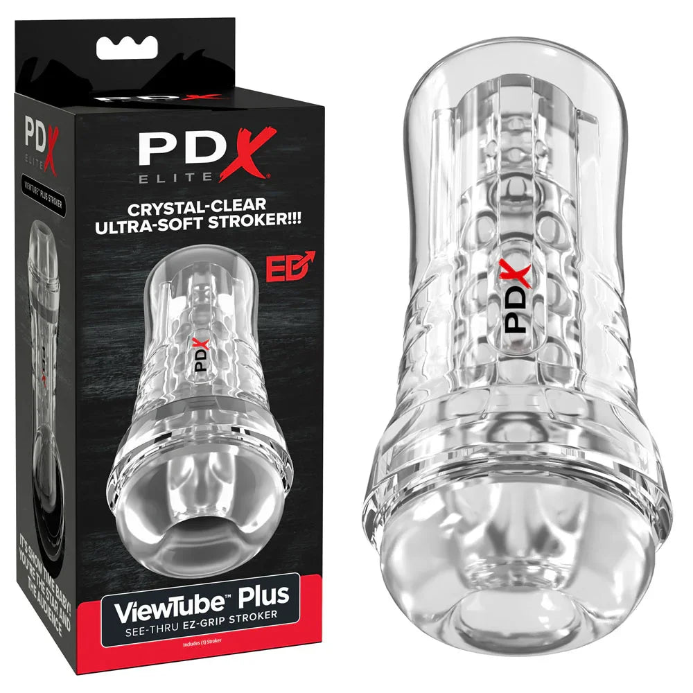 Pipedream PDX Elite ViewTube EZ-Grip Clear Stroker