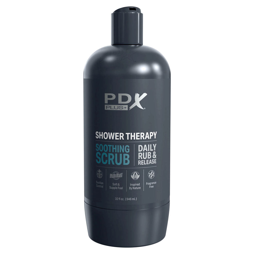 Buy PDX Plus Shower Therapy - Soothing Scrub - Flesh - Flesh Discreet Vagina Stroker with Suction Base at NZ’s Mega Adult Toys Store. Discover premium sex toys with discreet shipping at the best price in NZ