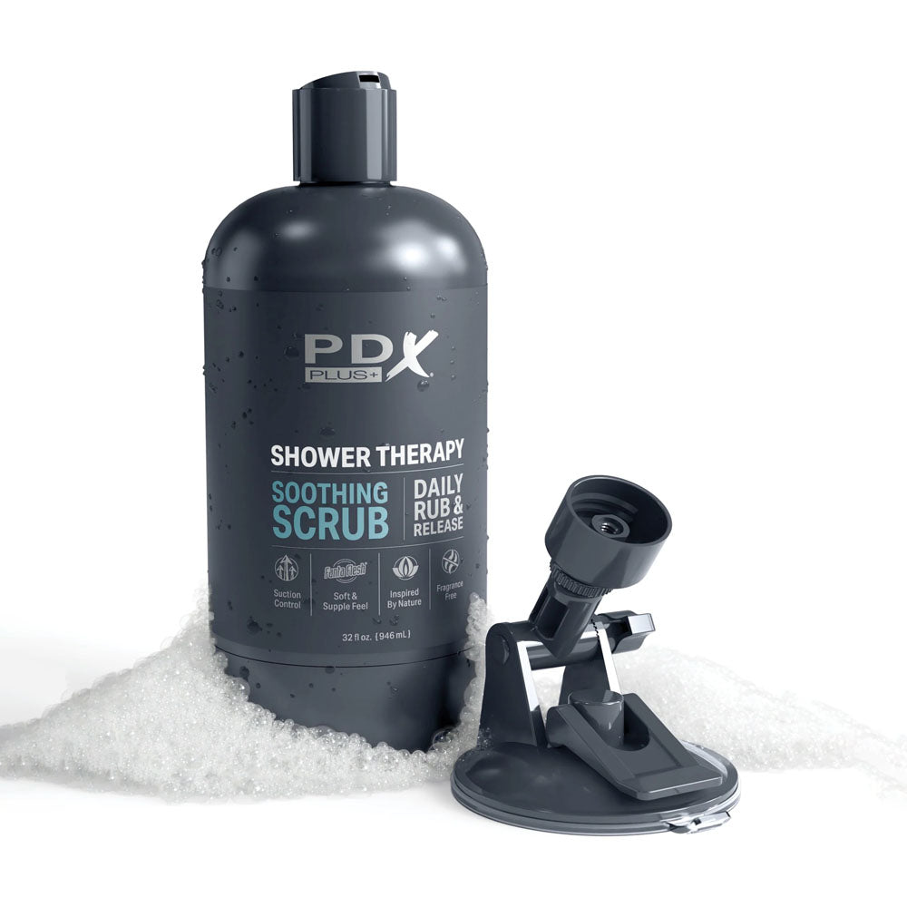 Buy PDX Plus Shower Therapy - Soothing Scrub - Flesh - Flesh Discreet Vagina Stroker with Suction Base at NZ’s Mega Adult Toys Store. Discover premium sex toys with discreet shipping at the best price in NZ