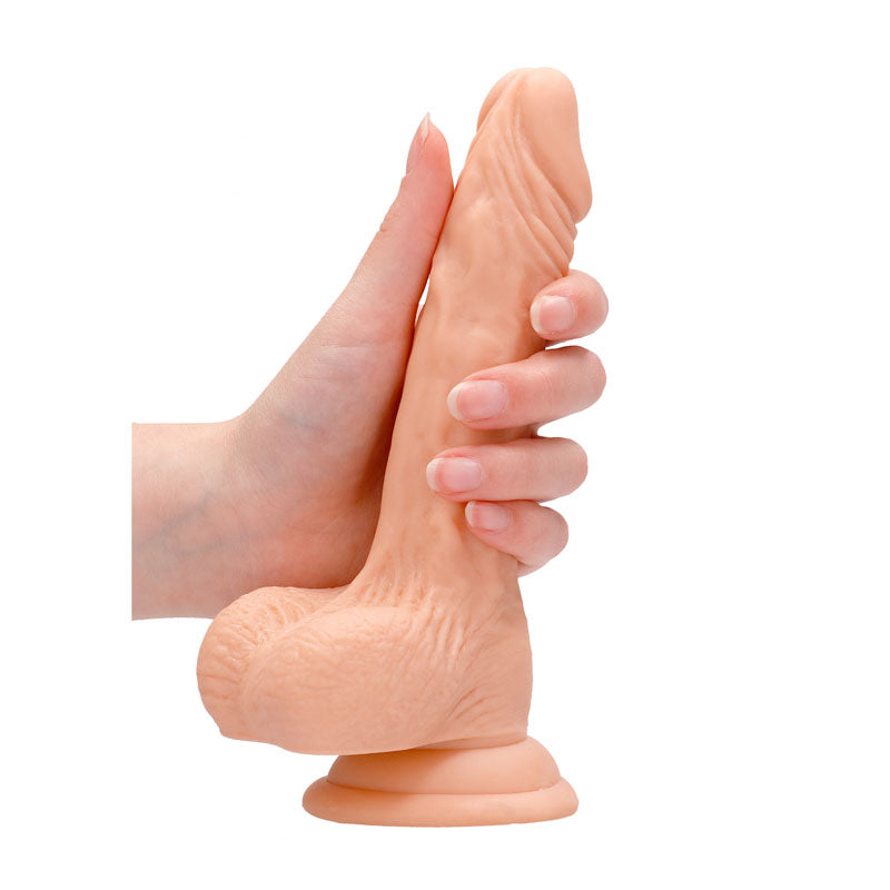 REALROCK 7'' Realistic Dildo With Balls - Flesh 17.8 cm Dong
