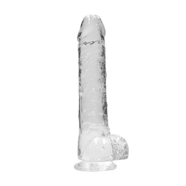 Shots Toys REALROCK Realistic Dildo With Balls 10'' - Clear 25 cm Dong